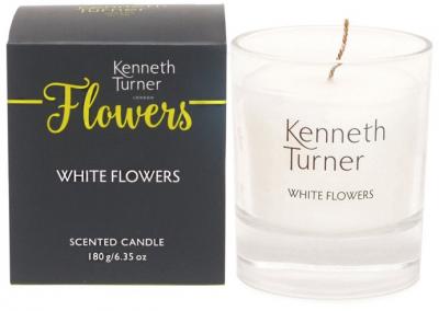 Kenneth Turner White Flowers Candle
