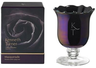 Kenneth Turner Candle in Posy Vase - Masquerade