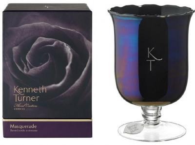 Kenneth Turner Candle in Stem Vase - Masquerade