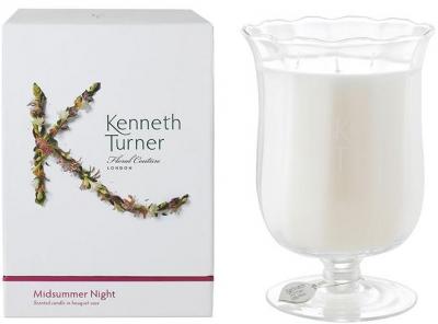 Kenneth Turner Candle in Bouquet Vase - Midsummer Night