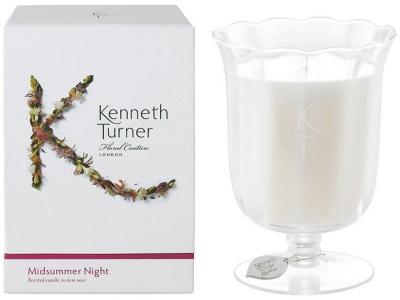 Kenneth Turner Candle in Stem Vase - Midsummer Night