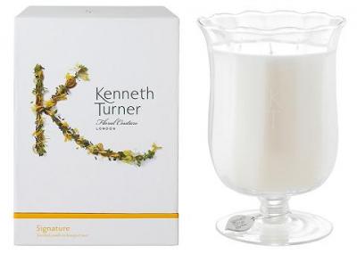 Kenneth Turner Candle in Bouquet Vase - Signature