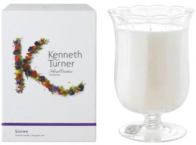 Kenneth Turner Candle in Bouquet Vase - Soiree