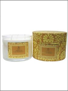 Shearer Amber and Rose Fondant 3 Wick Candle in Gift Box