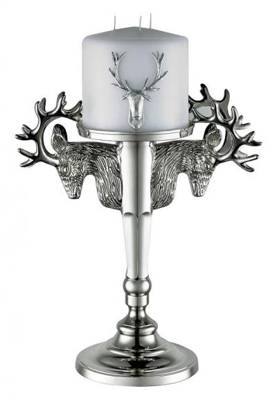 Kenneth Turner Stag Head Candlestick